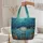 Ancient Underwater Ruins Coral Fish Personalized - Travel Essentials Gift for Ocean Lover Quilted Tote Bag - 5