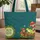 Red Eyed Green Frog Toadstools Butterfly Leaf Garland - Wildlife Lover Carryall Quilted Tote Bag - 1