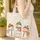 Winter Hat Scarf Snowmen Snowflakes Evergreen Christmas Gift Quilted Tote Bag - 4