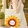 Sunflower Berries Floral Wreath Everyday Carry Gift Quilted Tote Bag - 4