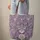 Cat Face Filigree Paisley Art Nouveau - Everyday Carry Personalized Name Gift Quilted Tote Bag - 6