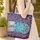 Steampunk Locked Diary Data Reel Neon Circuit - Everyday Carry Gift Quilted Tote Bag - 4