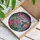 Hummingbird Pink Flower Rose Daisy Garden - Nature Lover Home Decor Gift Stained Glass Suncatcher - 3