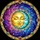 Serene Golden Sun Blue Moon Starlight Cosmic Sky Luminous Gems - Window Decor Gift Stained Glass Suncatcher - 5