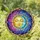 Serene Golden Sun Blue Moon Starlight Cosmic Sky Luminous Gems - Window Decor Gift Stained Glass Suncatcher - 1