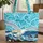 Seagull Crashing Ocean Waves Rocky Coast - Ocean Lover Travel Essentials Gift Quilted Tote Bag - 1