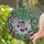 Stained Glass Fuchsia Flowers Branches Geometric Mosaic - Home Decor Gift for Floral Lover Stained Glass Suncatcher - 2