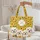 Bichon Frise Puppies Sunflowers Floral Name - Everyday Carry Gift for Dog Lovers Quilted Tote Bag - 5