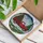 Vintage Red Pickup Truck Christmas Tree Winter Snow - Christmas Holiday Gift for Truck Lover Stained Glass Suncatcher - 3