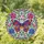 Butterfly Pink Blue Blossoms Green Leaves Diamond Glass Beads Jewel Tone Home Decor Gift Stained Glass Suncatcher - 1