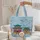 Chinese Temple Lanterns Auspicious Clouds Medallion - Travel Essentials Quilted Tote Bag - 5