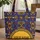African Inspired Circular Personalized Name Tribal Symbol - Everyday Carry Gift Quilted Tote Bag - 1