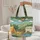 Rustic Camping Tent Campfire Camper Van Lake Scene - Everyday Carry Gift for Camping Lover Quilted Tote Bag - 5