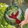 Red Cardinal Bird Flying Forest Berry Jewels - Wildlife Lover Home Decor Gift Stained Glass Suncatcher - 2
