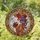 Tiffany Glass Woman Roses Ornate Border Mosaic Background Home Decor Gift Stained Glass Suncatcher - 1