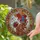 Tiffany Glass Woman Roses Ornate Border Mosaic Background Home Decor Gift Stained Glass Suncatcher - 2