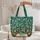 Ornate Open Book Lily Valley Butterflies Personalized Floral Wreath Everyday Carry Gift Quilted Tote Bag - 5