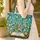Ornate Open Book Lily Valley Butterflies Personalized Floral Wreath Everyday Carry Gift Quilted Tote Bag - 4