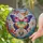 Stained Glass Iridescent Butterfly Dreamcatcher Floral Cloud Mosaic - Home Decor Gift Stained Glass Suncatcher - 2