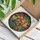 Lovebirds Perched Tropical Jungle Branch Foliage - Wildlife Lover Lifestyle Home Decor Gift Stained Glass Suncatcher - 3