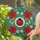Ladybug Botanical Mosaic Flowers Butterflies - Nature Lover Gift Stained Glass Suncatcher - 2