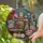 Ornate Vintage Sewing Machine Roses Peonies Yarn Balls - Home Decor Gift for Crafters Stained Glass Suncatcher - 2