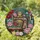 Ornate Vintage Sewing Machine Roses Peonies Yarn Balls - Home Decor Gift for Crafters Stained Glass Suncatcher - 1