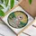 Baby Dinosaur Teacup Hillside Scene - Dinosaur Home Decor Gift Stained Glass Suncatcher - 3