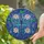 Blue Dragonfly White Lotus Water Lily Pads Aquatic Garden - Home Decor Gift for Gardeners Stained Glass Suncatcher - 2