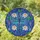 Blue Dragonfly White Lotus Water Lily Pads Aquatic Garden - Home Decor Gift for Gardeners Stained Glass Suncatcher - 1