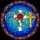 White Cross Red Rose Blue Golden Crosses Vine Circular Scene - Home Decor Gift Stained Glass Suncatcher - 5