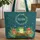 Green Frog Red Eyes Toadstool Garden Personalized - Everyday Carry Wildlife Lover Gift Quilted Tote Bag - 1