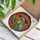 Macaw Bird Hat Tropical Hibiscus Palm Fronds Tiffany Glass - Wildlife Lover Gift Stained Glass Suncatcher - 3