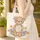 Teddy Bear Tulips Hyacinths Floral Wreath Everyday Carry Gift for Kids Quilted Tote Bag - 4