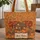 Log Cabin Fire Pit Pumpkins Autumn Leaves Adirondack Chairs - Everyday Carry Gift Quilted Tote Bag - 1