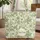 Vintage Botanical Wreath Fern Fronds Berry Branches - Everyday Nature Carry Gift Quilted Tote Bag - 1