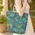 Personalized Elegant African Woman Patchwork Dress Gentle Elephant Travel Essentials Quilted Tote Bag - 4