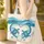 Two Sea Turtles Heart Starfish Personalized Ocean Lover Everyday Carry Gift Quilted Tote Bag - 4