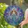 Fairy Butterfly Iris Floral Celestial Swirls - Home Decor Gift for Fantasy Lover Stained Glass Suncatcher - 2