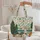 Vintage Travel Trailer Campfire Pine Wildflower Wooden Sign - Travel Essentials Gift Quilted Tote Bag - 5