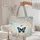 Vintage Entomology Butterfly Botanical Golden Oval - Everyday Carry Gift Quilted Tote Bag - 5