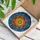 Radiant Sun Mandala Flame Petals Celestial Stars Swirling Patterns - Home Decor Gift Stained Glass Suncatcher - 3