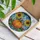 Plump Orange Pumpkin Sunflowers Daisies Red Berries Lush Green Leaves - Farmhouse Decor Gift Stained Glass Suncatcher - 3