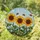 Tiffany Sunflowers Honeybees Floral Mosaic Sky Leaves - Home Decor Gift for Bee Lover Stained Glass Suncatcher - 1