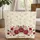 Roses Hearts Floral Wreath Your Name Scrolling Rose Vines - Everyday Carry Gift Quilted Tote Bag - 1