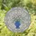 Ornate Blue Vase Tulips Iridescent Border Mosaic - Home Decor Gift Stained Glass Suncatcher - 1