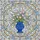 Ornate Blue Vase Tulips Iridescent Border Mosaic - Home Decor Gift Stained Glass Suncatcher - 5