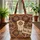 Ornate Bull Skull Concentric Circle Southwestern Geometric Everyday Carry Gift Quilted Tote Bag - 3