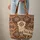 Ornate Bull Skull Concentric Circle Southwestern Geometric Everyday Carry Gift Quilted Tote Bag - 6