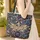 Jewel-Encrusted Phoenix Bird Gilded Plumes Ornate Vines Name Frame - Everyday Carry Gift Quilted Tote Bag - 4